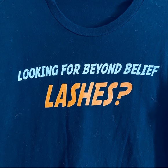 Next Level Apparel Women's Black Graphic T Shirt Benefit Cosmetics Ulta Size M - Picture 2 of 8